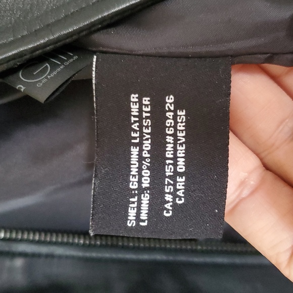 Wilsons Genuine Leather Moto Jacket In Black Size S - Picture 9 of 10